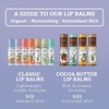 image:imageBadger Classic Organic Lip Balm Set  Green Box Long Lasting Lip Moisturizer Gift Set Light Silky Texture All Natural Lip Balm Variety Pack LipSet Unscented Tea Tree Mint amp Tangerine 4 packLavender  Orange