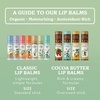 image:imageBadger Classic Organic Lip Balm Set  Green Box Long Lasting Lip Moisturizer Gift Set Light Silky Texture All Natural Lip Balm Variety Pack LipSet Unscented Tea Tree Mint amp Tangerine 4 packTea Tree  Lemon