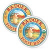 image:imageBadger Foot Balm 100 Organic Foot Cream for Dry Cracked Heels and Feet Fast Acting Foot Care for Women amp Men AllNatural Cracked Heel Treatment 2 oz TinPeppermint  Tea Tree
