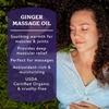 image:imageBadger Ginger Massage Oil 100 Organic Massage Oil wArnica Oil amp Cayenne for Warming Soothing Deep Tissue Sore Muscle Relief 4 fl oz Glass BottleGinger