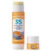 image:imageBadger Mineral Kids Sunscreen Face Stick SPF 35 Zinc Oxide Travel Size Sunscreen Stick for Kids 97 Organic Ingredients Reef Safe Water Resistant 65 oz 2Pack065 Ounce Pack of 1
