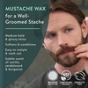 image:imageBadger Mustache Wax Medium Hold Light Masculine Scent Easy to Apply Certified Organic Versatile Moustache amp Beard Wax 75 oz Tin075 Ounce Pack of 1