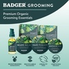 image:imageBadger Organic Beard Balm  LeaveIn Conditioner Styling amp Moisturizing Treatment for Facial Hair amp Mustache 2 oz2 Ounce Pack of 1