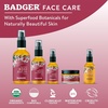 image:imageBadger Rose Beauty Balm 100 Organic Nourishing Treatment For Face Neck amp Hands wPure Rose Essential Oil Intensive Long Lasting Face Moisturizer for Women amp Men 1 oz Glass Jar