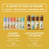 image:imageBadger Vanilla Bean Cocoa Butter Lip Balm Long Lasting Hydrating Lip Care 100 Organic Lip Balm Large Size Stick 4packSweet Orange