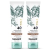 image:imageBadger Zinc Oxide Face Sunscreen SPF 30 Lightweight Mineral Sunscreen for Face Matte Finish No White Cast Vegan Water Resistant Unscented Mineral Sunblock Facial Lotion 17 fl oz 2Pack17 Fl Oz Pack of 2