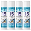 image:imageBadger Mineral Sunscreen Lip Balm SPF 15 Reef Safe Zinc Oxide Unscented Travel Size SPF Lip Balm Sunscreen Stick 15 oz 4Pack