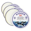 image:imageBadger Reef Safe Mineral Sunscreen SPF 50 98 Organic with Zinc Oxide Non Toxic Water Resistant Unscented amp Hypoallergenic Broad  Spectrum For Adventure amp Sport 29 fl oz 2 Pack24 Fl Oz Pack of 3