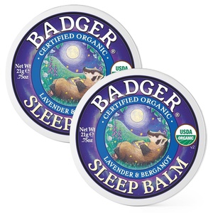 image:imageBadger  Natural Sleep Balm Lavender amp Bergamot Relaxing and Calming Balm for Children and Adults 2 oz075 Ounce Pack of 2
