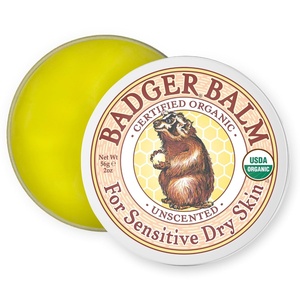 image:imageBadger Balm Unscented 100 Organic Olive Oil amp Beeswax Fragrance Free Hand Cream Long Lasting Sensitive Skin Moisturizer 2 oz Tin2 Ounce Pack of 1