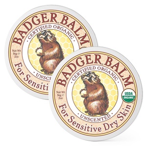 image:imageBadger Balm Unscented 100 Organic Olive Oil amp Beeswax Fragrance Free Hand Cream Long Lasting Sensitive Skin Moisturizer 2 oz Tin2 Ounce Pack of 2