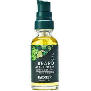 image:imageBadger Beard Oil Babassu amp Jojoba Certified Organic Premium Beard Conditioner Beard Oil for Dry Skin Beard Oil for Long Beards Facial Hair Oil 1 fl oz Glass Bottle