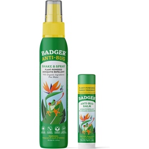 image:imageBadger Bug Repellent Easy to Use Travel Stick DEETFree Mosquito Repellent amp Insect Protection Certified Organic Essential Oil Balm4 Fl Oz and 06 Ounce 2 items