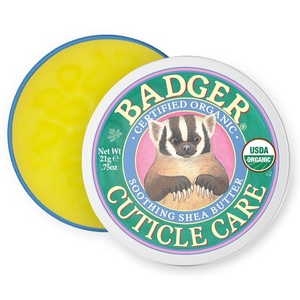 image:imageBadger Cuticle Cream Deep Hydration for Dry Cracked Cuticles amp Hangnails 100 Organic Cuticle Balm with Rich Shea Butter for Strong Healthy Nails NonGreasy Cuticle Oil 75oz Tin075 Ounce Pack of 1