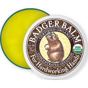 image:imageBadger Healing Balm Hard Working Hands Cream Organic Hand Cream for Dry Cracked Hands Long Lasting Hand MoisturizerDry Hands Treatment 2 oz Tin075 Ounce Pack of 1