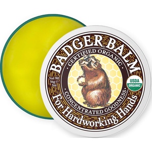 image:imageBadger Healing Balm Hard Working Hands Cream Organic Hand Cream for Dry Cracked Hands Long Lasting Hand MoisturizerDry Hands Treatment 2 oz Tin2 Ounce Pack of 1