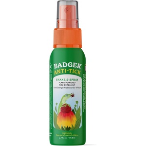 image:imageBadger Travel Size Tick Spray All Natural Tick Repellent for Humans 6 Hours Effective Extra Strength Protection wOrganic Essential Oils Safe for Kids DeetFree amp Vegan 27 fl oz 2Pack27 Fl Oz Pack of 1