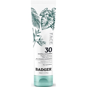 image:imageBadger Zinc Oxide Face Sunscreen SPF 30 Lightweight Mineral Sunscreen for Face Matte Finish No White Cast Vegan Water Resistant Unscented Mineral Sunblock Facial Lotion 17 fl oz 2Pack17 Fl Oz Pack of 1