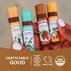 image:imageBadger Creamy Cocoa Cocoa Butter Lip Balm Large Stick Fair Trade 4PackCocoa  Vanilla  Orange  Mint